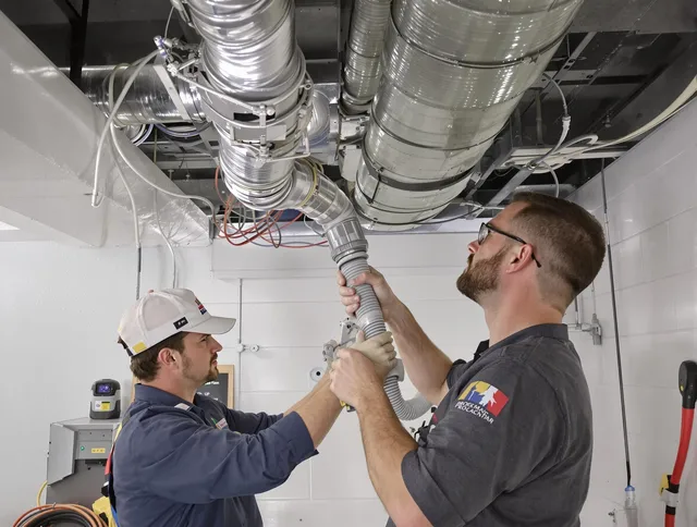 Swampscott Air Duct Cleaning technician performing thorough AC duct cleaning in Swampscott
