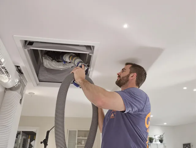 Precision indoor duct cleaning by Swampscott Air Duct Cleaning in Swampscott