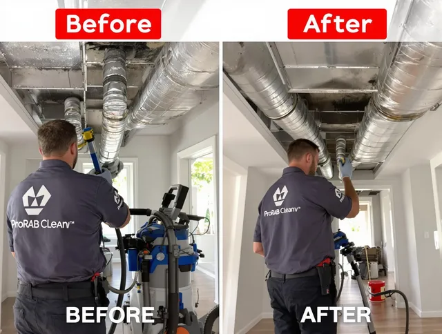 Swampscott Air Duct Cleaning expert performing thorough residential duct cleaning in a Swampscott home